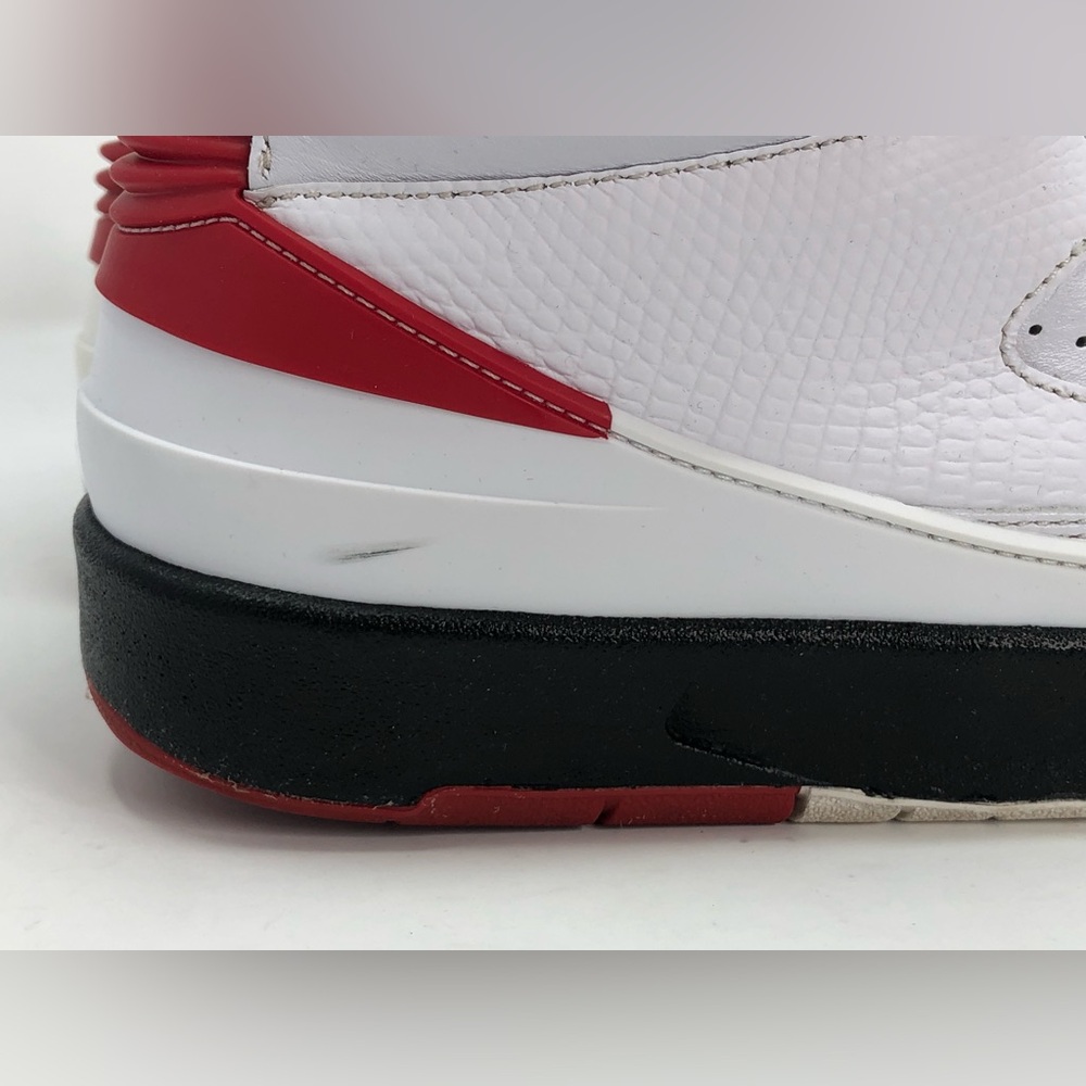 Nike Air Jordan 2 Retro Chicago DX2454-106 White Varsity Red Black- Size 9.5 - Picture 6 of 16